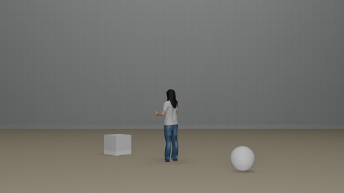 Level 1: "IN FRONT" 45°